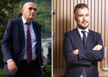 Από αριστερά, ο Ανδρέας Κουτσόλαμπρος και ο Δημήτρης Φινοκαλιώτης (φωτ.: .koutsolampros.gr/facebook/Δημήτρης Φινοκαλιώτης - Δικηγορική Πρωτοπορία)