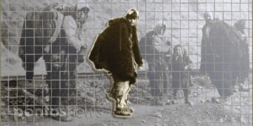 Φωτογραφία άγνωστου δημιουργού, που αποδίδεται στον ξεριζωμό του 1922 (εικ.: Χριστίνα Κωνσταντάκη)