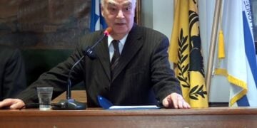 Ο Γιάννης Αποστολίδης, πρόεδρος της Ευξείνου Λέσχης Θεσσαλονίκης (φωτ.: youtube orasitv)