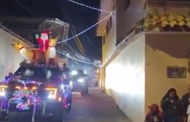 Στολισμένο αυτοκίνητο του καρτέλ Los Tlacos (πηγή: Χ)