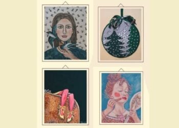 Ορισμένα από τα έργα της εικαστικού Τούλας Χαριτίδου