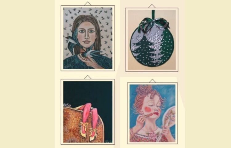 Ορισμένα από τα έργα της εικαστικού Τούλας Χαριτίδου