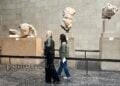 Στην ειδική αίθουσα του Βρετανικού Μουσείου όπου φιλοξενούνται τα Γλυπτά του Παρθενώνα (φωτ.: Γεωργία Βορύλλα)