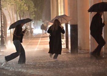 Σφοδρή βροχόπτωση στο κέντρο της Αθήνας, από την κακοκαιρία Byron. Πέμπτη 4 Δεκεμβρίου 2025 (φωτ.: EUROKINISSI / Μιχάλης Καραγιάννης)