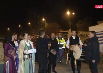 Στιγμιότυπο από το ρεπορτάζ του Βασίλη Αναστασιάδη, για την ΕΡΤ (πηγή: Glomex)