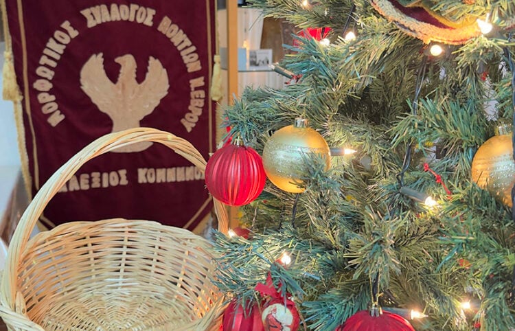 Το καλαθόπον, που περιμένει τις προσφορές για τις οικογένειες που έχουν ανάγκη (φωτ.: Facebook / Despina Kotakidou)