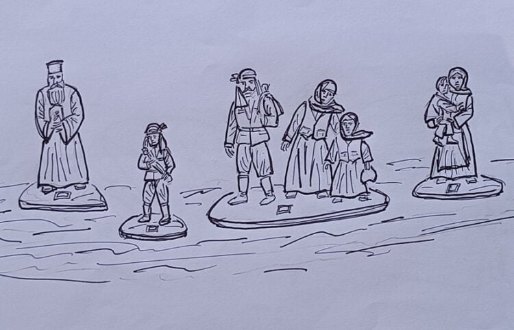 Προσχέδιο για το μνημείο στον Κοπανό Νάουσας (φωτ.: Facebook / Ένδοξη Εύξεινος Λέσχη Κοπανού)