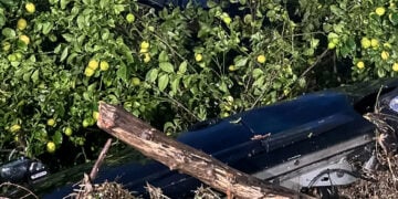 Καταστροφές από τη κακοκαιρία Byron στη Λακωνία. Πέμπτη 4 Δεκεμβρίου 2025  (φωτ.: apohxos.gr)