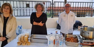 Στιγμιότυπο από την εκδήλωση για τον Άγιο Ανδρέα, στο Ατσαλένιο Ηρακλείου (φωτ.: neakriti.gr