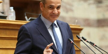 Ο Κυριάκος Μητσοτάκης μιλάει στη συνεδρίαση της Κοινοβουλευτικής Ομάδας της ΝΔ, Αθήνα Παρασκευή 12 Δεκεμβρίου 2025 (φωτ.:  ΑΠΕ-ΜΠΕ / Ορέστης Παναγιώτου)