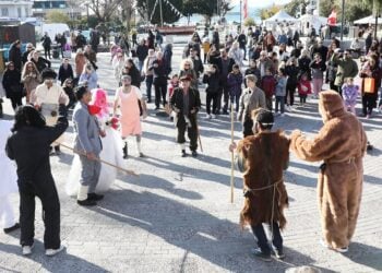 Η αναπαράσταση της ιστορίας του Κιτί Γοτσά στην Καβάλα, Σάββατο 27 Δεκεμβρίου 2025 (φωτ.: Δήμος Καβάλας / Λάσκαρης Τσούτσας)