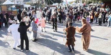 Η αναπαράσταση της ιστορίας του Κιτί Γοτσά στην Καβάλα, Σάββατο 27 Δεκεμβρίου 2025 (φωτ.: Δήμος Καβάλας / Λάσκαρης Τσούτσας)