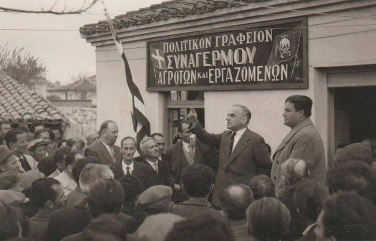 O Αλέξανδρος Μπαλτατζής στο Δοξάτο Δράμας (πηγή: Μουσείο «Αλ. Μπαλτατζής)