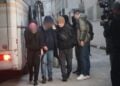 Ορισμένοι από τους κατηγορούμενους κατά την προσαγωγή τους στην Ευρωπαϊκή Εισαγγελία (φωτ.: EUROKINISSIS/Γιάννης Παναγόπουλος)