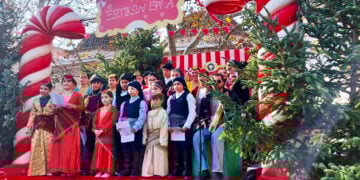 «Ξωτικών έργα» με τα μικρά των «Ακριτών» Σερρών (φωτ.: Facebook / Ακρίτες Σερρών)