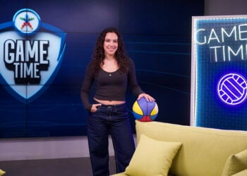 Η Σάντυ Χατζηϊωάννου στο Game Time (φωτ.: ΟΠΑΠ)