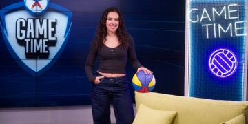 Η Σάντυ Χατζηϊωάννου στο Game Time (φωτ.: ΟΠΑΠ)