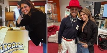 Λάκης Γαβαλάς και Σουζάνα Κεγγίτση (φωτ.: opap.gr)