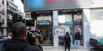 To σουπερμάρκετ όπου σημειώθηκε το ατύχημα (φωτ.: EUROKINISSI / Σωτήρης Δημητρόπουλος)