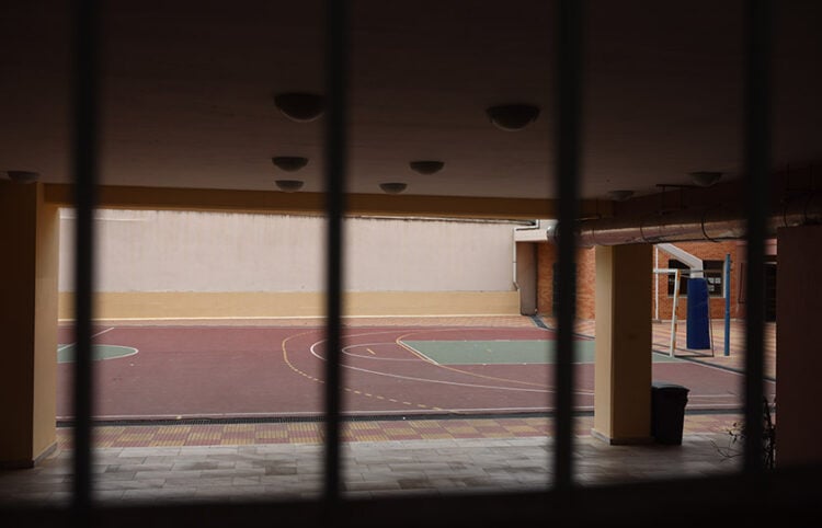 Άποψη από την αυλή γυμνασίου στην Κυψέλη (φωτ.: αρχείο EUROKINISSI / Γιάννης Παναγόπουλος)