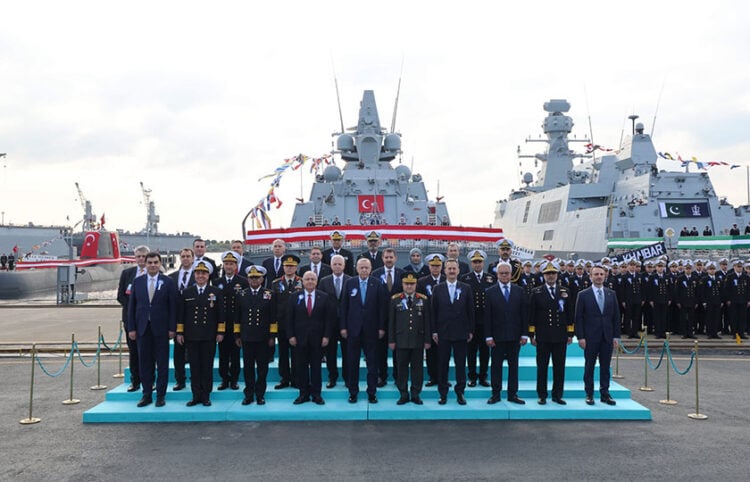 Στα ναυπηγεία της Κωνσταντινούπολης, τελετή παράδοσης ενός υποβρυχίου. Σάββατο 20 Δεκεμβρίου 2025 (φωτ.:  Χ / Presidency of the Republic of Türkiye)