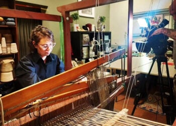 H Μερόπη Βερβέρη υπό την... τηλεοπτική κάμερα (φωτ.: Facebook / Meropi Ververi)