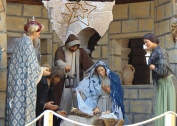 Αναπαράσταση της Γέννησης του Ιησού στη Βηθλεέμ (φωτ.: Ανθή Αγγελοπούλου)