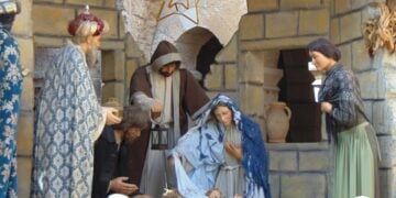 Αναπαράσταση της Γέννησης του Ιησού στη Βηθλεέμ (φωτ.: Ανθή Αγγελοπούλου)