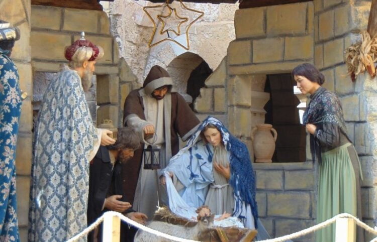 Αναπαράσταση της Γέννησης του Ιησού στη Βηθλεέμ (φωτ.: Ανθή Αγγελοπούλου)