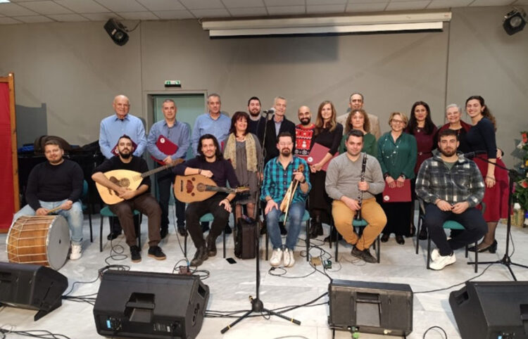 Μετά την εκδήλωση «Τα Κάλαντα στον Πόντο», από την Ένωση Ποντίων Βριλησσίων και την Ορχήστρα 1919 (φωτ.: Facebook / Soula-xrysoula Kokkini)