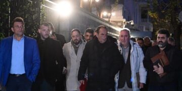 Στιγμιότυπο από τη συνάντηση του πρωθυπουργού Κυριάκου Μητσοτάκη με εκπροσώπους αγροτών και κτηνοτρόφων, στο Μέγαρο Μαξίμου, τη Δευτέρα 19 Ιανουαρίου 2026. (Τατιάνα Μπόλαρη/EUROKINISSI)