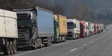 Κλειστό από τις 12:00 είναι το τελωνείο του Προμαχώνα Σερρών λόγω των αγροτοκτηνοτροφικών μπλόκων (φωτ.: Βασίλης Βερβερίδης/ΜΟΤΙΟΝΤΕΑΜ)