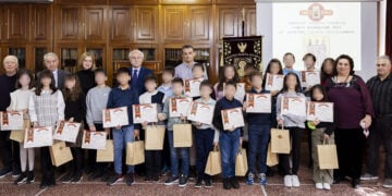 Στιγμιότυπο από παλαιότερη Γιορτή Γραμμάτων (φωτ.: Σωματείο & Ιερό Ίδρυμα «Παναγία Σουμελά»)