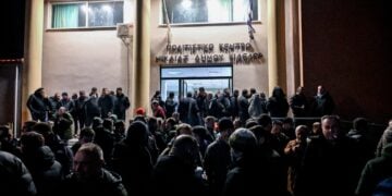 Εικόνα από τη συνέλευση των αγροτών του μπλόκου της Νίκαιας στο πολιτιστικό κέντρο της Νίκαιας (φωτ.: OFFNETWORK.GR/EUROKINISSI)