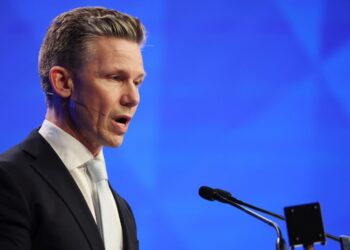 Ο υπουργός Άμυνας της Σουηδίας Παλ Γιόνσον (φωτ. αρχείου: EPA/ HOW HWEE YOUNG)