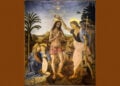 Η βάπτιση του Ιησού σε έργο των Andrea del Verrocchio και Leonardo da Vinci (πηγή: commons.wikimedia.org)