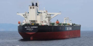 Το ελληνικών συμφερόντων «DELTA HARMONY» (φωτ: marinetraffic / Dimitris Alipasalis)