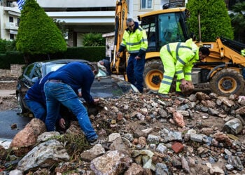 Καταστροφές στην Άνω Γλυφάδα από την κακοκαιρία, Πέμπτη 22 Ιανουαρίου 2026 (φωτ.: EUROKINISSI / Τατιάνα Μπόλαρη)