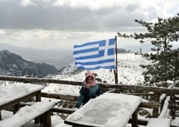 Χιόνια στην Πάρνηθα (φωτ.: EUROKINISSI/Μιχάλης Καραγιάννης)