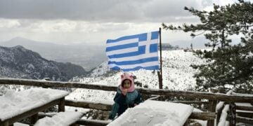 Χιόνια στην Πάρνηθα (φωτ.: EUROKINISSI/Μιχάλης Καραγιάννης)