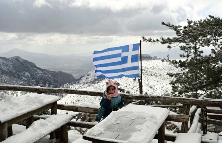 Χιόνια στην Πάρνηθα (φωτ.: EUROKINISSI/Μιχάλης Καραγιάννης)