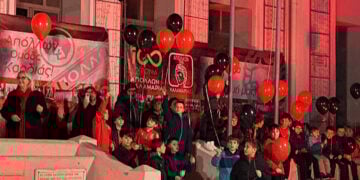 ΤΑ παιδιά των ακαδημιών του Απόλλωνα έδωσαν το πιο φωτεινό μήνυμα. Σάββατο 24 Ιανουαρίου 2026 (πηγή: Facebook / Αράπογλου Χρύσα - Καλαμαριά Μητέρα Πόλη)