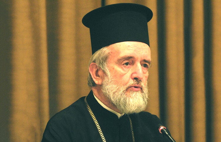 Ο μητροπολίτης Περγάμου Ιωάννης το 2002 (φωτ.: EUROKINISSI / Βασίλης Παπαδόπουλος)