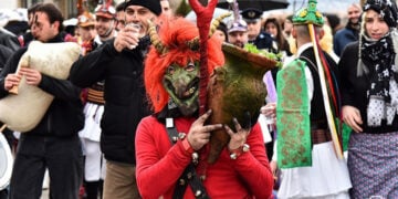 Άτακτος «Διάβολος» στην Ανατολή Ιωαννίνων, 6 Ιανουαρίου 2026 (πηγή: Facebook / Κωνσταντίνος Ντασούτης)