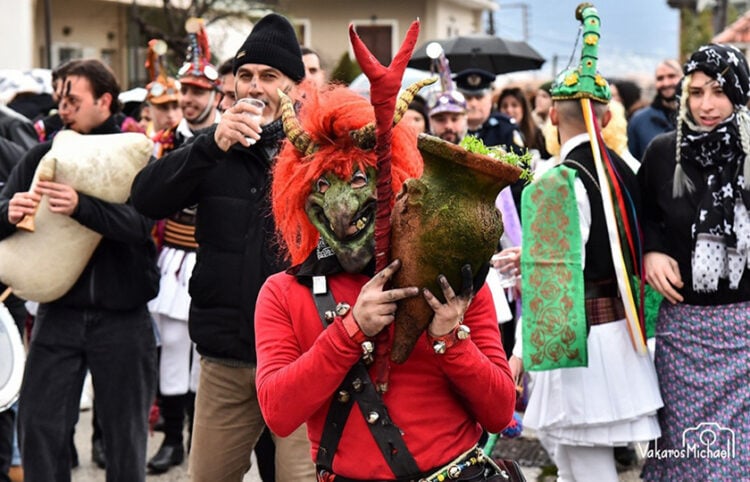 Άτακτος «Διάβολος» στην Ανατολή Ιωαννίνων, 6 Ιανουαρίου 2026 (πηγή: Facebook / Κωνσταντίνος Ντασούτης)