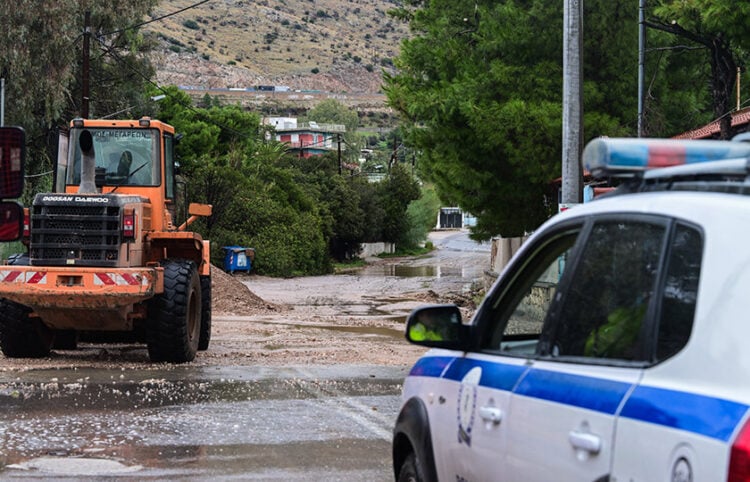 Πλημμύρες στην περιοχή της Νέας Περάμου από την κακοκαιρία Byron, Παρασκευή 5 Δεκεμβρίου 2025 (φωτ.: EUROKINISSI / Τατιάνα Μπόλαρη)