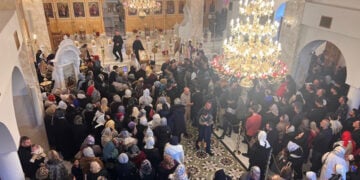 Χριστουγεννιάτικη Θεία Λειτουργία στην Παναγία Σουμελά στον Ασπρόπυργο, 7 Ιανουαρίου 2026 (φωτ.:  Facebook / Ιερά Μητρόπολις Αττικής και Βοιωτίας)