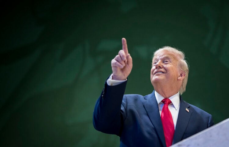 Ο Ντόναλντ Τραμπ στο Νταβός (φωτ.: EPA / Gian Ehrenzeller)