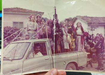 Στιγμή από το παρελθόν στο Στρατώνι Χαλκιδικής, στον δήμο Αριστοτέλη (φωτ.: STR/ΑΠΕ-ΜΠΕ)