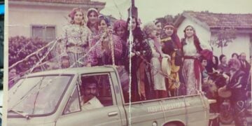 Στιγμή από το παρελθόν στο Στρατώνι Χαλκιδικής, στον δήμο Αριστοτέλη (φωτ.: STR/ΑΠΕ-ΜΠΕ)